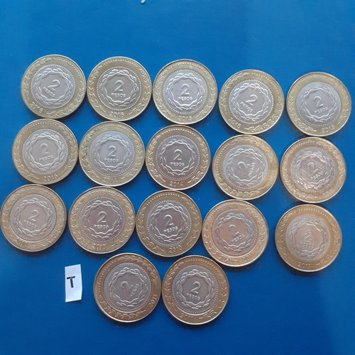 Monedas Antiguas Argentinas 2 Pesos X 17 Varios Años Leer