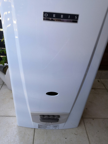 Calefón Orbis 315bbo Botonera C/ Encendido Manual Gas Gn Blanco Gn