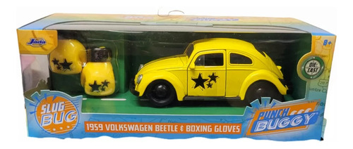 1959 Volkswagen Beetle Vocho Amarillo Boxing Gloves 1:32jada