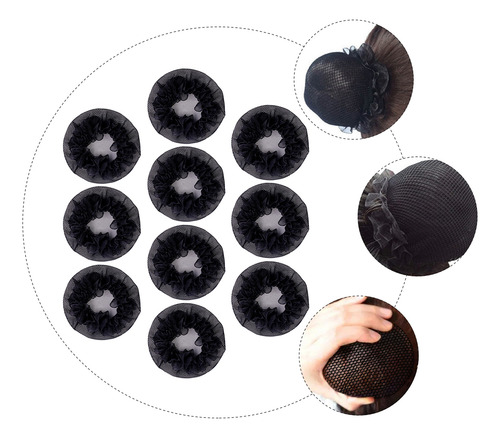 10 Redecillas Ligeras Para El Pelo, Cómodas, Para Bailar