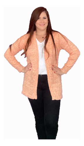 Quimono Cardigan Frio Blogueira Inverno Feminino Kely Tricô