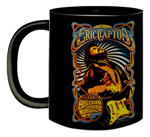 Caneca De Porcelana Presente Fã Eric Clapton Guitar 70's
