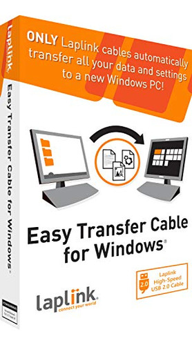 Cable De Fácil Transferencia Laplink | Incluye Pcmover Migra