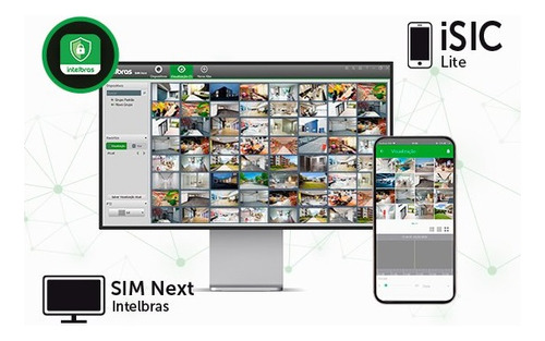 Kit 4 Cameras Intelbras 1120 F. Color Dvr 4ch Intelbras C/hd