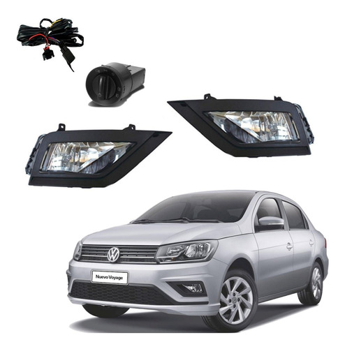 Kit Neblineros Volkswagen Voyage 2019-2021 Con Luces Led