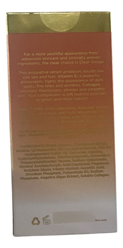 Clear Visage || Skincare Coreano || Vitamina C&collageno 50m Todo Tipo De Piel Día/noche