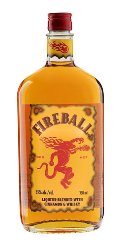 Whisky Fireball Canela 750ml - Original Canadá