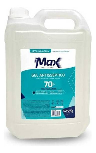 Hospitalar Álcool Gel 70% P/ Mãos 5lts Frete Grátis