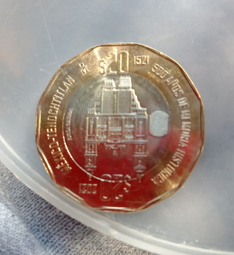 Moneda De $20 Fundación Del Puerto De Veracruz