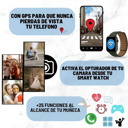 Reloj Inteligente Smartwatch Compatible Con Iphone, Android