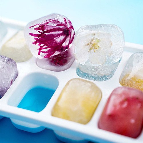 6.014 Moldes De Silicona Para Cubos De Hielo Bandeja Tapa