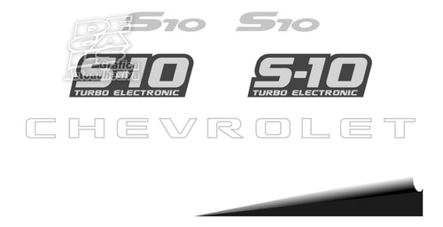 Calcos Chevrolet S10 2008 Turbo Electronic Kit