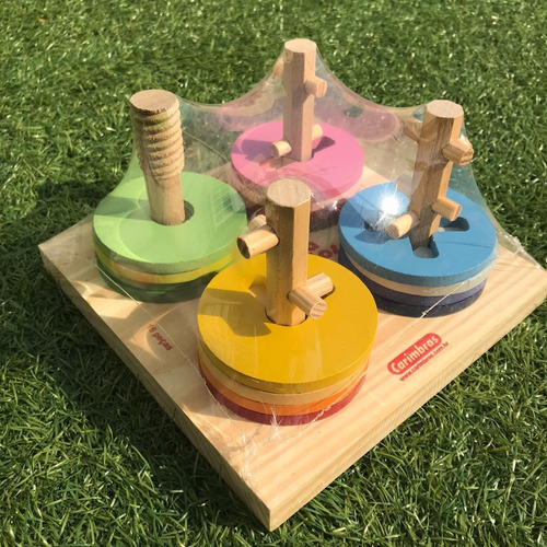 Imagem 7 de 9 de Jogo Passa Círculo Brinquedo Educativo Infantil À Vista