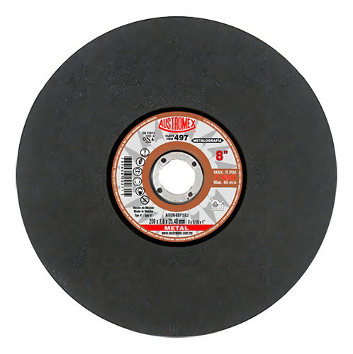 Disco Para Corte De Metalografica 8 X1/16 X1 Austromex 497
