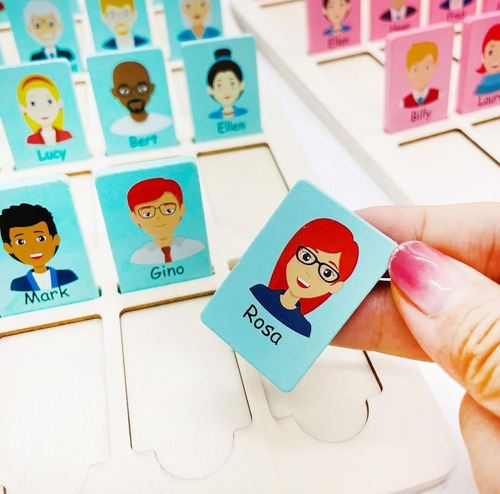 Juego Adivinar Quién Soy Juego De Mesa Juego Madera Niños