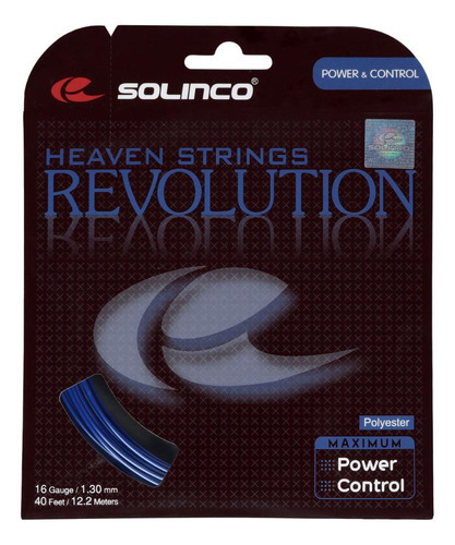 Corda Solinco Revolution 16l 1.30mm Azul - Set Individual 