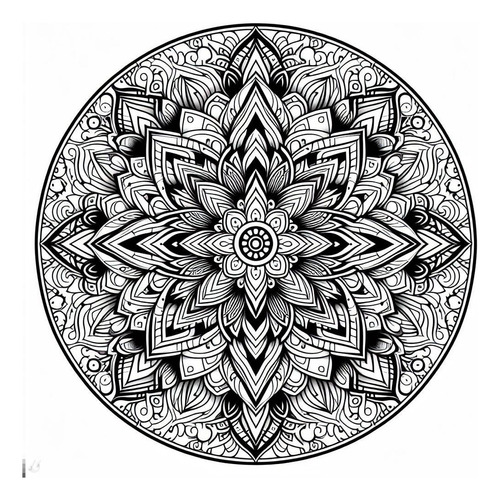 10 Mandalas Para Colorear -archivo Digital En Jpg Mente Sana