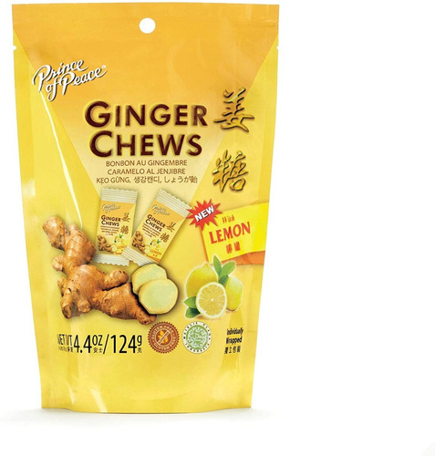 Príncipe De La Paz Ginger Lemon Chews 44oz Pack De 2