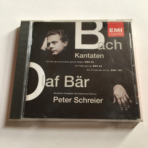 Cd  Bach  Cantatas  56, 62, 158   Bär / Schreier    Holanda