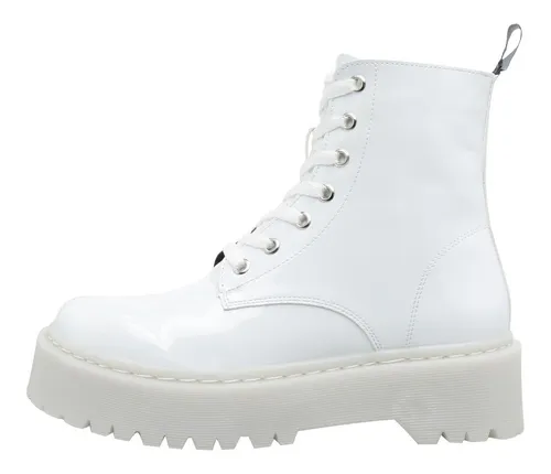 Botas blancas militar mujer new arrivals