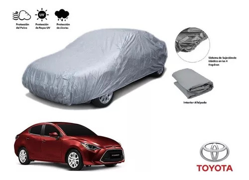 Lona Felpa Impermeable Broche Auto Toyota Yaris R 2016