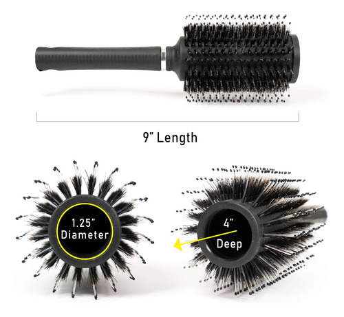 Cepillo Para Polvo De Pelo Redondo Con Compartimento Secreto