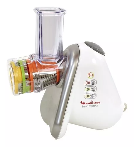 Moulinex Fresh Express DJ753500 Rallador Eléctrico Con 3 Conos Verduras y  Queso on eBid United States