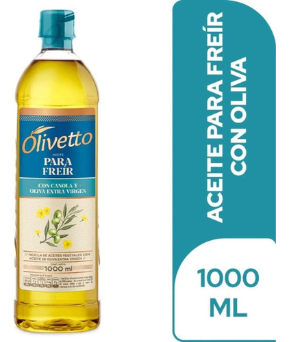 Aceite Olivetto Para Freír 1 Lt - L A $34