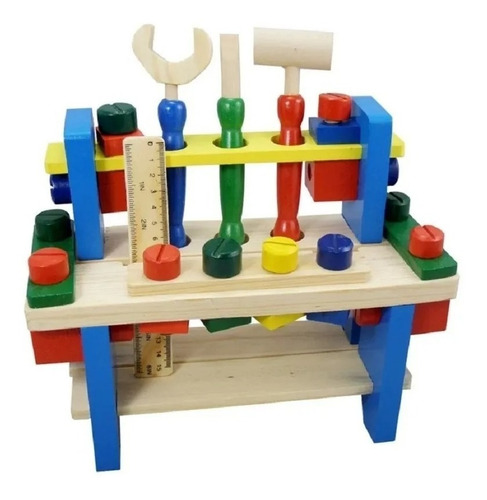 Imagen 7 de 7 de Caja De Herramientas De Madera Juguete Didactico Montessori