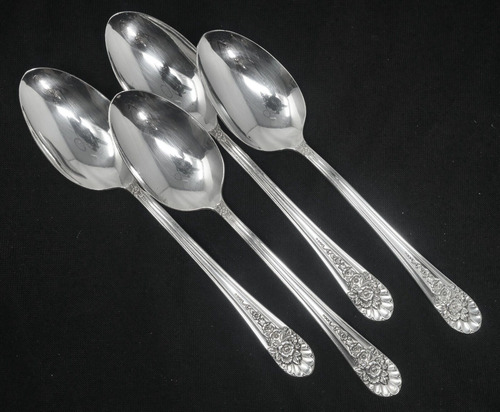 Wm. Rogers Mfg Co. Silverplated Jubilee Teaspoon Set Of Bbc