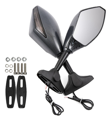 Retrovisor Seta Led Carbono Carenada Yamaha Yzf R1 2007 2008
