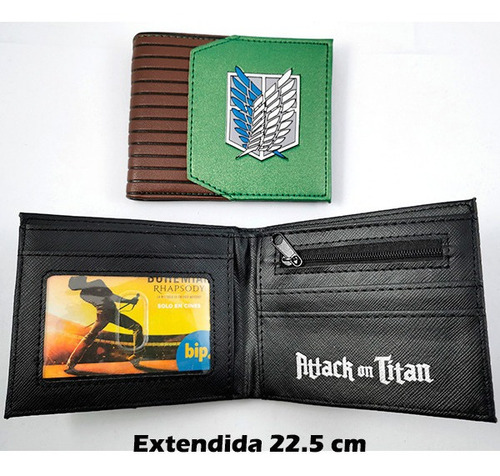 Imagen 3 de 3 de Billetera Shingeki No Kyojin Attack On Titan