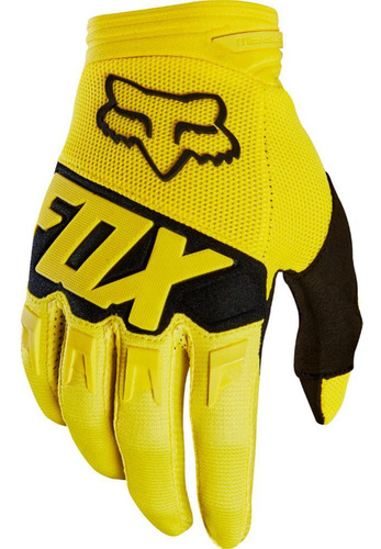 Luva Fox Dirtpaw Race 18 Cor Amarelo Tamanho G