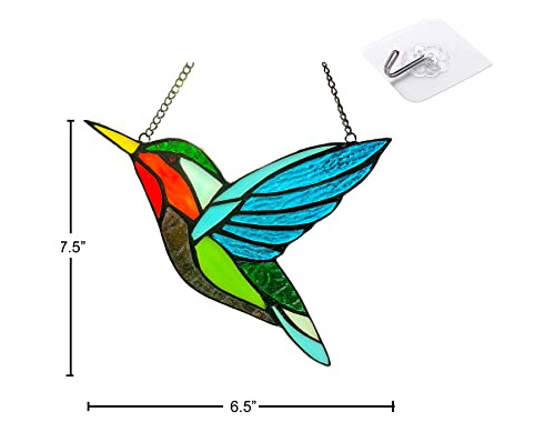 Colgantes Para Ventanas Con Forma De Colibrí, Pájaros Teñido