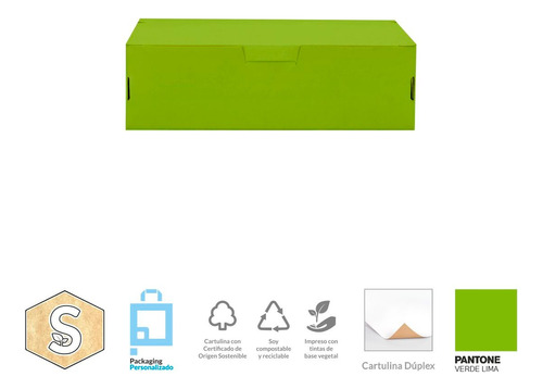 200 Cajas Sushi Chicas Compostables #1 (rc) 18x9x5,5 Cm