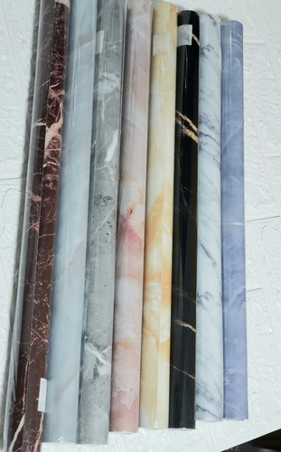 Imagen 5 de 8 de Papel Tapiz Mármol Adhesivo Paredes Drywall Madera Melamine