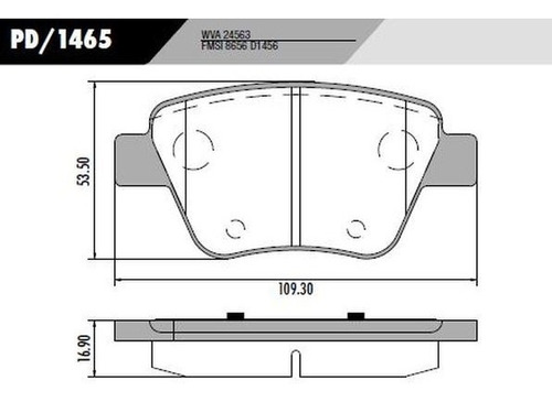 Pastillas De Freno Frasle Para Vw Vento 2.5 2012/ Tras