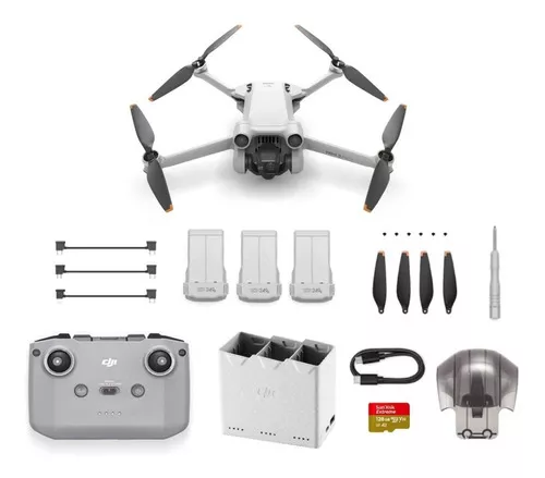 Drone Dji Mini 3 Pro Camera Drone Bundle 3 Baterias *sd 128