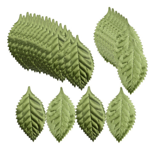100pcs Hojas Artificiales Uso Para Decoración Fiesta Ramo
