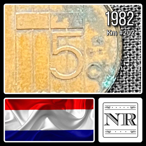 Holanda - 5 Cents - Año 1982 - Km #202 - Beatrix
