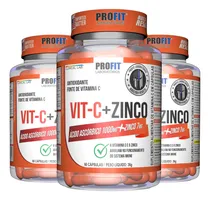 Comprar Suplemento Em Cápsula Profit 3x Vitamina C 1000g + Zinco 7mg Profit 60 Cápsulas Sabor