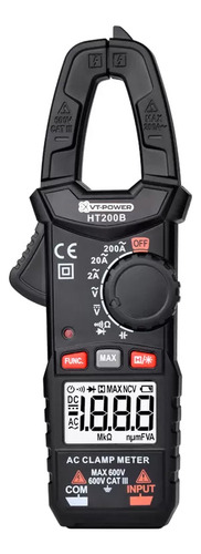 Pinza Amperométrica Profesional True Rms 200a Capacimetro