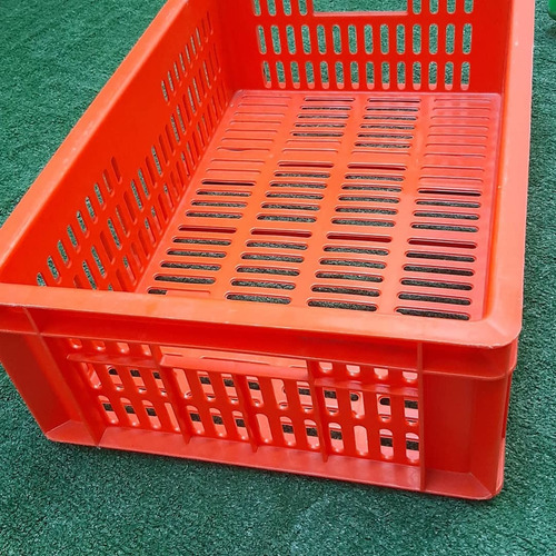 Cesta Plastica Fondo Liso Para Pollos Pescado