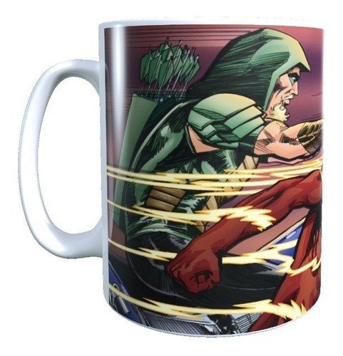 Taza Flecha Verde, Dc Liga De Justica, Alta Calidad Diseño 2