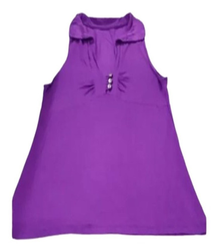 Musculosa Con Finos Botones Impecable.