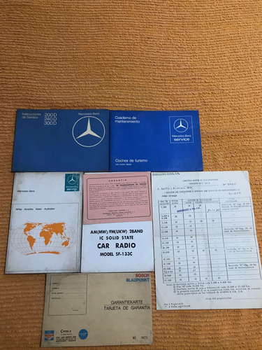 Manuales Originales Mercedes Benz, Modelos 200d,240d,300d