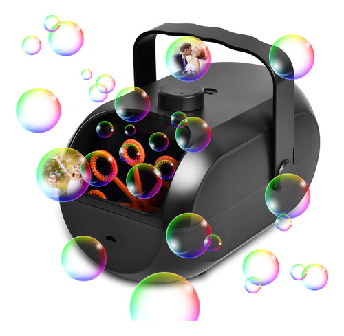 Máquina Para Hacer Burbujas Recargable Bubble Machine 4800+