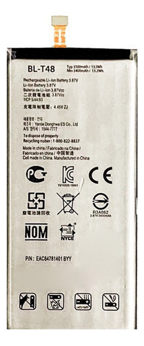 Sobre + Bateria Para LG Stylo 6 - Bl-t48