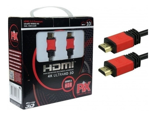 Cabo Hdmi 2.0 - 4k, Ultra Hd, 3d,19 Pinos - 10 Metros Oferta