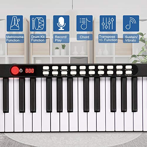 Piano Digital De 88 Teclas, Teclado Electrónico Sensib...